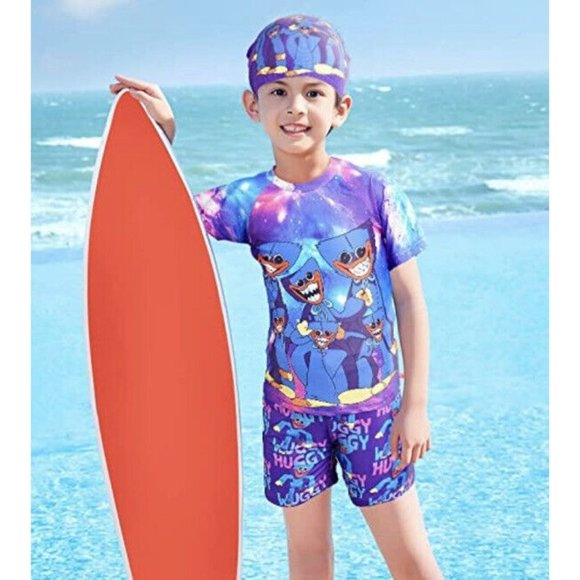 babyycakkt Toys Cartoon Playtime Swimtrunk Boys Swimsuit Kids Two Piece - Picture 6 of 7